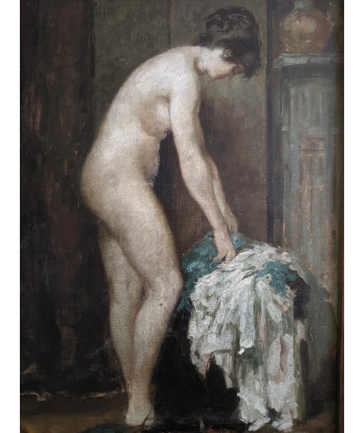 Emile BAES (1879-1953) femme dans sa chambre vers 1920 pour bénéficier 