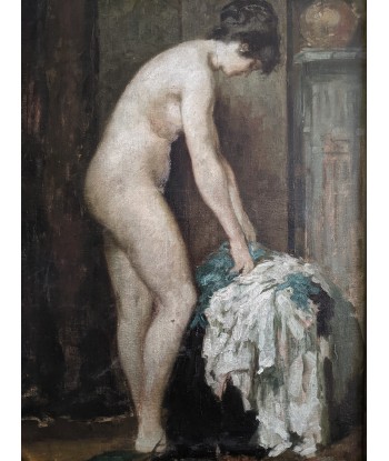 Emile BAES (1879-1953) femme dans sa chambre vers 1920 pour bénéficier 