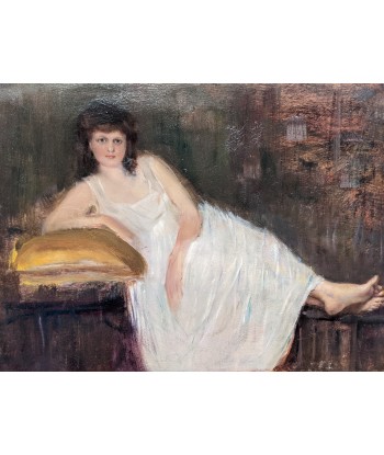 Emile TREMBLAY (1855-1935) femme allongée 1906 meilleur choix