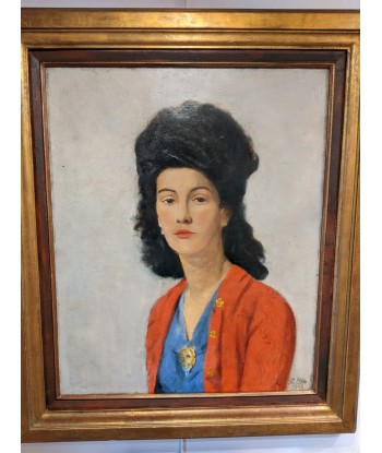 M.VILLA (XXe) portrait femme 1946 l'achat 