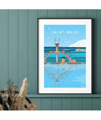 Affiche "Saint-Malo" vente chaude votre 