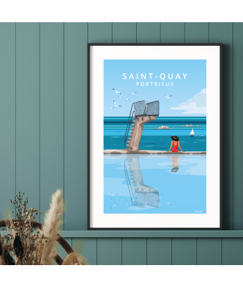 Affiche "Saint-Quay-Portrieux" le concept de la Pate a emporter 